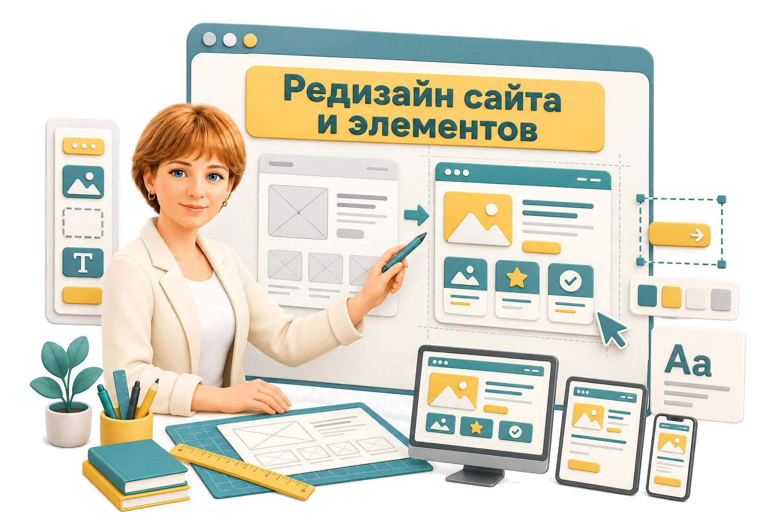 Редизайн сайта и элементов