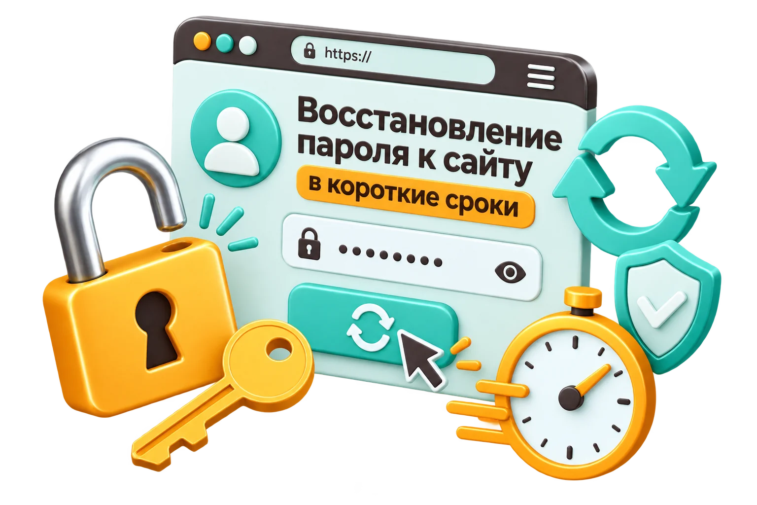 Восстановление пароля к сайту в короткие сроки