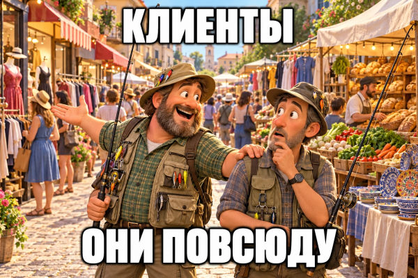 Клиенты — они повсюду: маркетинг как рыбалка
